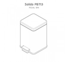 Відро для сміття з педаллю. Rixo Solido PB713B