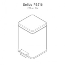 Відро для сміття з педаллю. Rixo Solido PB716B